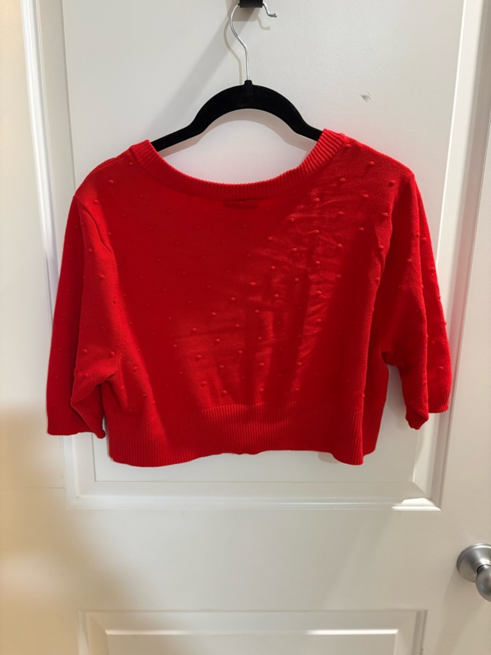torrid Red Cropped Button Cardigan - Picture 5 of 7